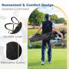 ULTIMATE Golf Stand Bag with 4-Way Top Dividers, Portable Ergonomic Golf Bag with 4 Zippered Pockets, Cooler Bag, Rain Hood and Dual Strap System, 3.5 LBS Lightweight for Men Women (Black) view 4