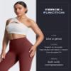 Aoxjox High Waisted Workout Leggings for Women Tummy Control Buttery Soft Yoga Metamorph Deep V Pants 26" (Rum Raisin, XX-Large) view 4