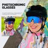 KAPVOE Photochromic Cycling Glasses Men Women Clear Mountain Bike Sunglasses Sports Sunglasses MTB Biking Baseball K91 view 2