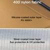 3F UL Gear JIACHONG16 beetle16 Waterproof Portable Camping Tarp, Easy Set Up Camping Tent Tarp, Camping Gear Must Haves Awning Including Carry Bag (40D Nylon(Without Pole), Green) view 3