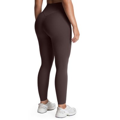 Aoxjox High Waisted Workout Leggings for Women Tummy Control Buttery Soft Yoga Metamorph Deep V Pants 26" (A Mulch, X-Small)