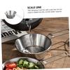 Yardwe 1set Stainless Steel Camping Bowls Folding Handle and Storage Bag Portable Outdoor Picnic Dish for Hiking Mountaineering and Camping Activities view 3