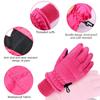 Boao 2 Pairs Kids Winter Ski Gloves Waterproof Warm Snow Mittens Full Finger Gloves for Toddlers Infants (Black,Rose Red,10-15 Years) view 4