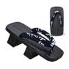 Men's Slippers,Flip-Flops Japanese Wooden Clogs Sandals Japan Traditional Shoes,Chinese Style Dragon Flower Summer Slippers,Double Toothed Wooden Clogs Male High Heels (Size:28CM,Color:Black) view 1