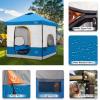 KAMPKEEPER 10x10 Pop Up Canopy with Camping Inner Tent, Waterproof Outdoor Shelter for Beach Trips, Hiking and Backpacking, Fits 6 Person, Light Blue view 4