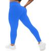 VOOVEEYA Curvy Womens Leggings, High Waisted Yoga Pants with Back Pockets, Tummy Control - Buttery Soft - Stretchy(Classic Blue S) view 1