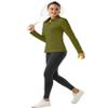 FKEEP Women Long Sleeve Polo Shirt Golf Sport Top Athletic Sportswear Tennis Activewear (Mustard Yellow, M) view 2