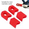 Tissting Crank Boot Protector, MTB Mountain Bike Crankset Caps Protector, Silicone Bicycle Crank Case Cover Crank Sleeve Arm Boot Protector, Protect and Style Your cranks(Red) view 3