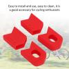 Tissting Crank Boot Protector, MTB Mountain Bike Crankset Caps Protector, Silicone Bicycle Crank Case Cover Crank Sleeve Arm Boot Protector, Protect and Style Your cranks(Red) view 4