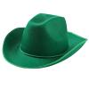 Reyox Felt Cowboy Hat for Men Women and Teens, Cowgirl Hat for Party Costume Dress Up Green view 1