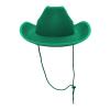 Reyox Felt Cowboy Hat for Men Women and Teens, Cowgirl Hat for Party Costume Dress Up Green view 3