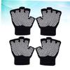 Healvian 6pairs Non-Slip Exercise Gloves Half Finger Gloves for Women Work Out Fitness Breathable Yoga view 2