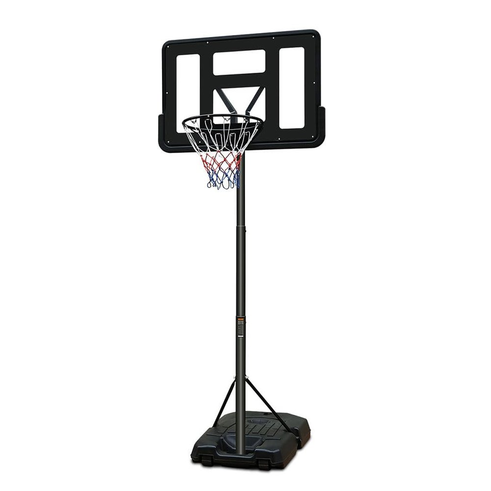 HOYOC Portable Basketball Hoop Basketball 6.5 to 10ft Adjustable Height Basketball System Stand with Shatterproof Blackboard & Wheels Basketball Hoop for Kids/Adults Outdoor/Indoor