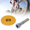 Tissting Bicycle Headset Top Cap, Aluminum Alloy Mountain Bike Headset Stem Top Cover with Bolts, Bicycle Headset Cap Bolt Cover, for MTB Road XC FR Bike(Yellow) view 3