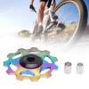 11T Ceramic Derailleur Pulley Wheel, Rear Derailleur Pulley, Aluminum Alloy Sealed Bearing Wheel for Road Bike, Mountain Bike, MTB, BMX(Colorful) view 2