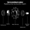 11T Ceramic Derailleur Pulley Wheel, Rear Derailleur Pulley, Aluminum Alloy Sealed Bearing Wheel for Road Bike, Mountain Bike, MTB, BMX(Colorful) view 4