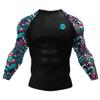 Red Plume Men's Sports Fitness Classical Raglan Long Sleeve Athletic Printing T-Shirt for Running, Fishing, Hiking view 1