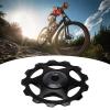 13T Ceramic Derailleur Pulley Wheel, Rear Derailleur Pulley, Aluminum Alloy Sealed Bearing Wheel for Road Bike, Mountain Bike, MTB, BMX(Black) view 3