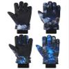 Honoson 2 Pairs Kids Snow Gloves Winter Waterproof Kids Ski Gloves Youth for Girls Boys Outdoor Toddler Snowboard Warm Clothe(Blue Black Watercolor Gilt Pattern,10-15 Years) view 1