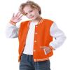 Kids Boys Varsity Jacket Baseball Jacket Casual Sport Cardigan Sweatshirt Youth 2-13 Year view 1