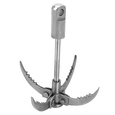 XHTLLO Grappling Hook, Stainless Steel Sturdy Foldable Climbing Gear, Portable Exquisite Design Tree Climbing Spikes, for Outdoor, Camping, Hiking