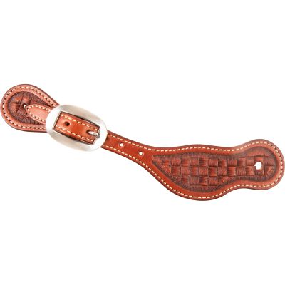 Rancher Spurstraps with Mini Weave Tooling