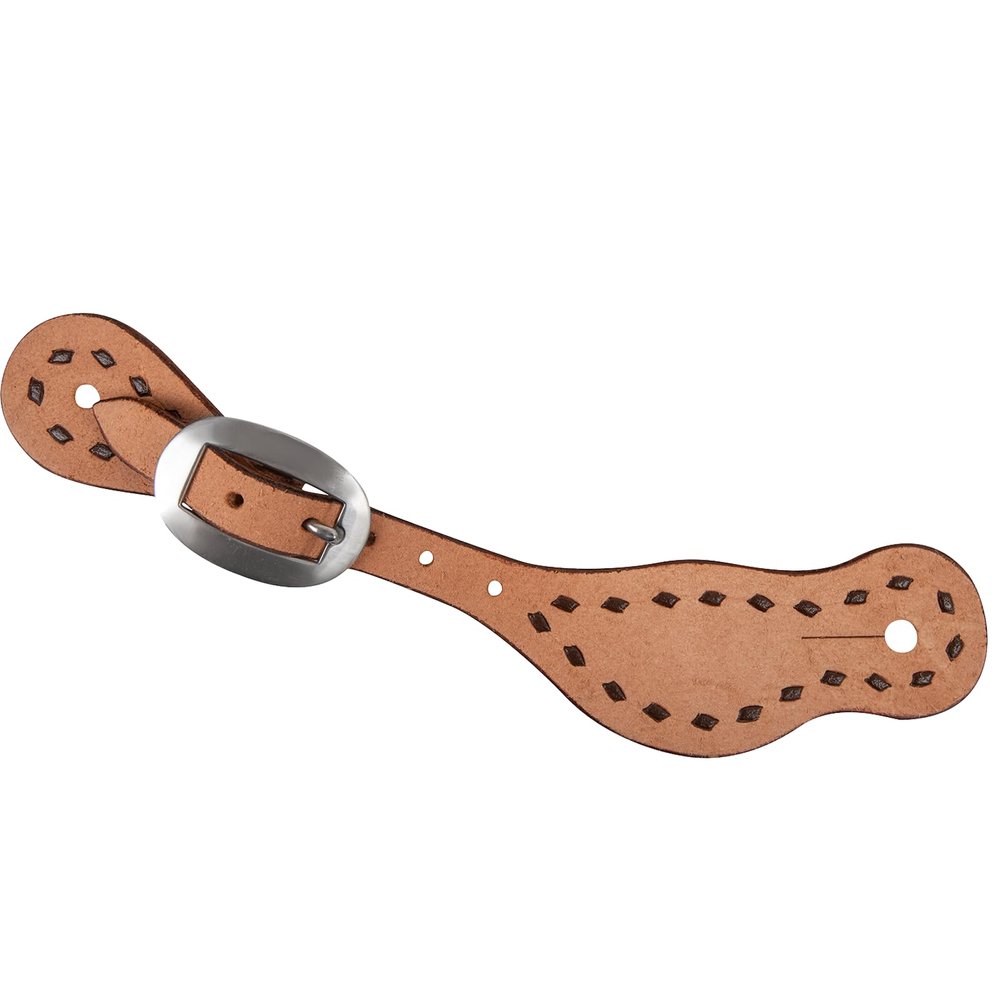 Rancher Spurstraps with Buckstitching