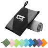 ZIUDBOC Microfiber Travel Towel, Soft Lightweight Quick Dry Towel, Super Absorbent Compact Travel & Sports & Beach Towels for Camping, Backpack, Gym, Swimming, Yoga, Hiking (M:20"40" -Gray) view 1