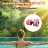 kowaku Aquatic Dumbbell Bar Aquatic Barbell Water Sports Pool Fitness Aquatic Weights Lightweight Men Women EVA Water Dumbbells, Pink view 4