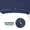 Fuprosico Bimini Top Replacement Canvas with Light Hole for Boat, 3 Bow 6L 61-66W Bimini Top Cover with Storage Boot, 900D Heavy Duty Waterproof Marine Polyester, Without Frame, Navy Blue view 4