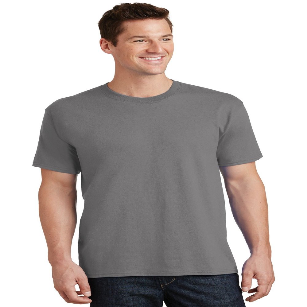 Port & Company - Core Cotton Tee. PC54, 6X-Large, Medium Grey
