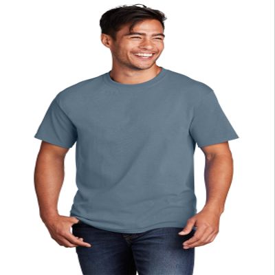Port & Company - Core Cotton Tee. PC54 Stonewashed Blue, XX-Large