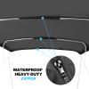 Fuprosico Bimini Top Replacement Canvas with Light Hole for Boat, 4 Bow 8L 73-78W Bimini Top Cover with Storage Boot, 900D Heavy Duty Waterproof Marine Polyester, Without Frame, Black view 4