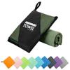 ZIUDBOC Microfiber Travel Towel, Soft Lightweight Quick Dry Towel, Super Absorbent Compact Travel & Sports & Beach Towels for Camping, Backpack, Gym, Swimming, Yoga, Hiking (XL:30"60" -ArmyGreen) view 1