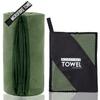 ZIUDBOC Microfiber Travel Towel, Soft Lightweight Quick Dry Towel, Super Absorbent Compact Travel & Sports & Beach Towels for Camping, Backpack, Gym, Swimming, Yoga, Hiking (XL:30"60" -ArmyGreen) view 2