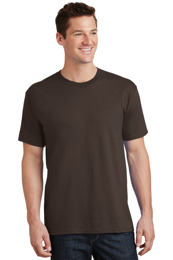 Port & Company - Core Cotton Tee. PC54 Dark Chocolate Brown