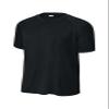 SPORT-TEK PosiCharge Competitor 2-Button Henley | Sporty Top for Men & Women, Athletic Shirt for Spring & Summer Fashion Black view 3