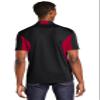SPORT-TEK Unisex Side Blocked Micropique Sport-Wick Polo, Black/Deep Red, 5XL view 3