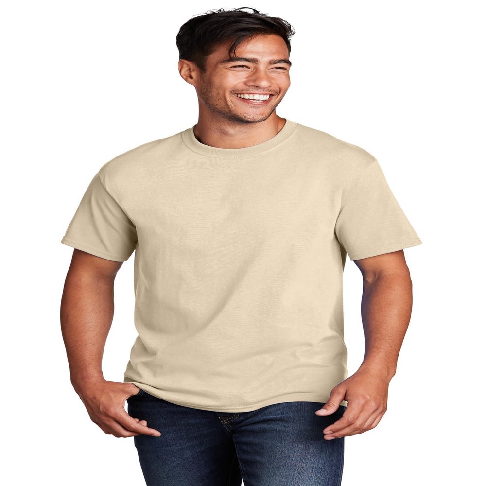 Port & Company - Core Cotton Tee. PC54 Creme