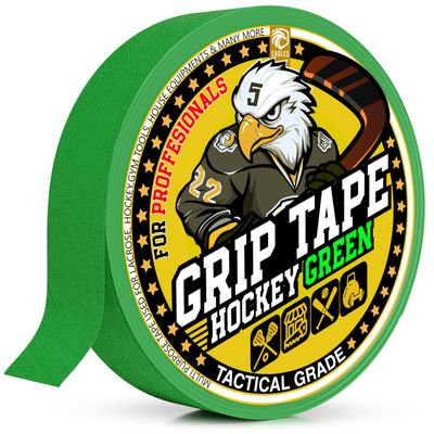 EAGLES Hockey Tape Multipurpose Cloth Tape Roll for Lacrosse Baseball & Softball Bats, Rackets, Pullup Bars, Gardening Tools, Sports Gift Perfect for Wrist, Ankle, Foot, Knee and Hand Taping (Green)