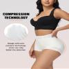 SHAPSHE Fajas Body Shaper for Women Plus Size Shapewear Shorts Tummy Control High Waisted Underwear Booty Lifter Panty Girdle Waist Cincher Compression Under Shorts for Dresses White 3XL view 4