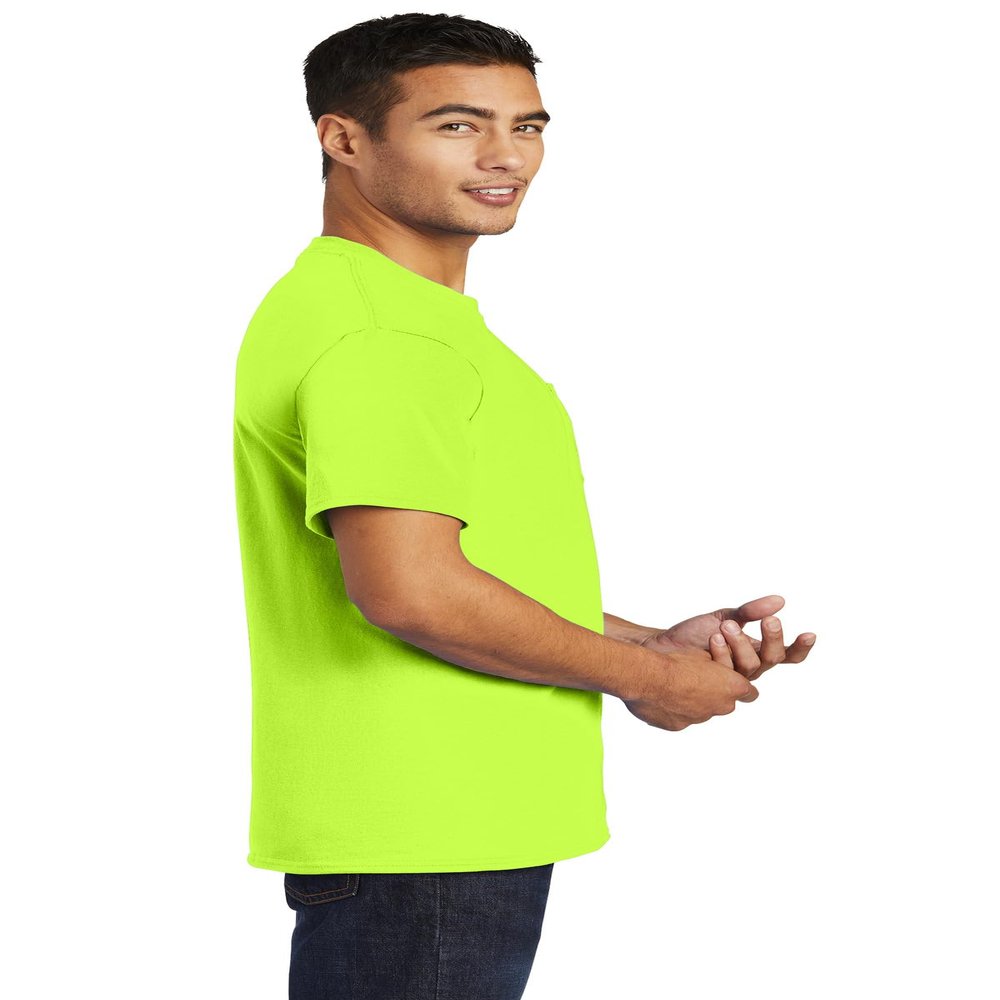 Port & Company - Essential Pocket Tee. PC61P, 3X-Large, S. Green