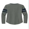 SPORT-TEK Women's Halftime Stripe Long Sleeve V-Neck Tee view 2