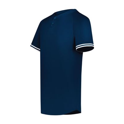 Augusta Sportswear Cutter+ Henley Jersey Navy/White 2XL