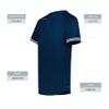 Augusta Sportswear Cutter+ Henley Jersey Navy/White 2XL view 4