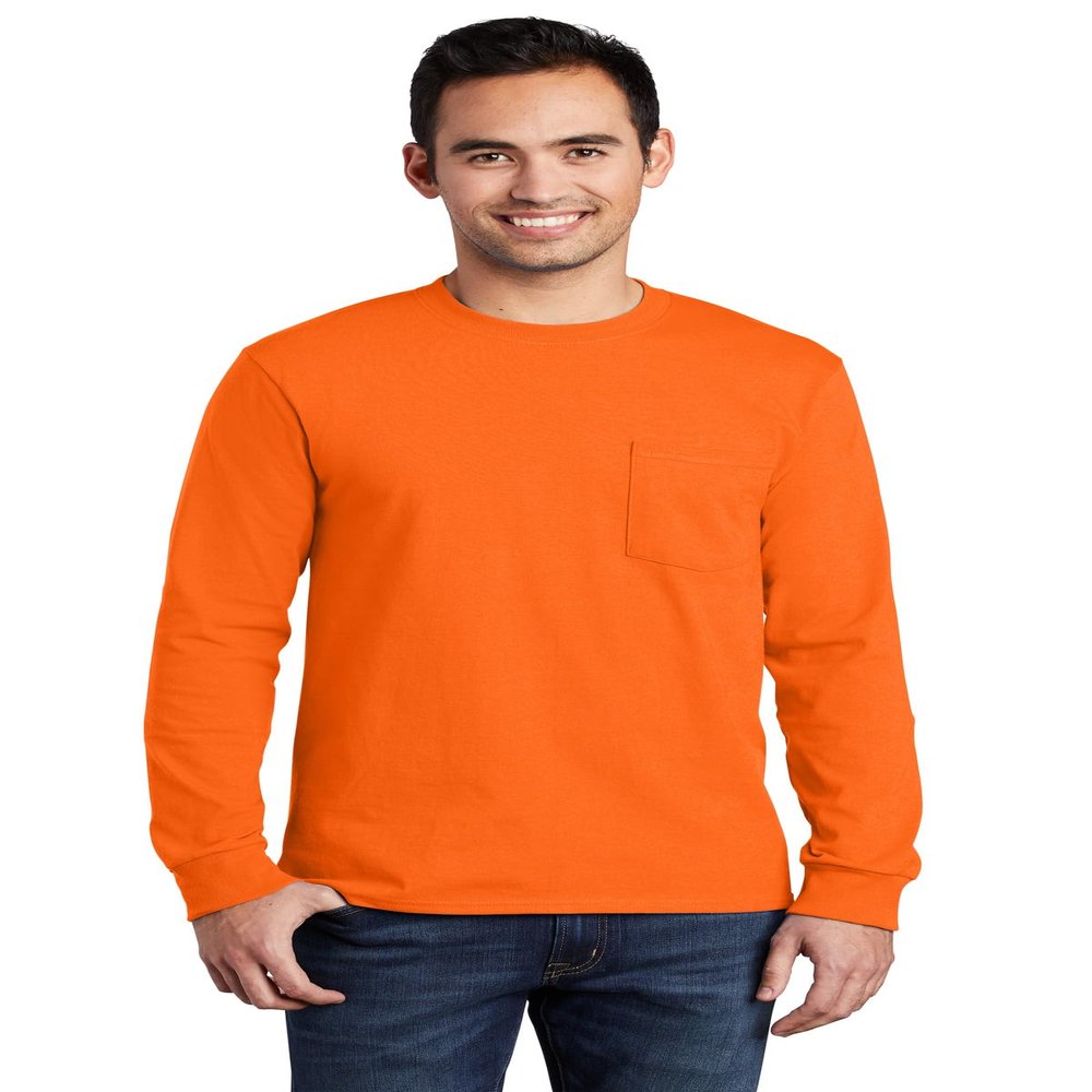 Port & Company - Long Sleeve Essential Pocket Tee.PC61LSP