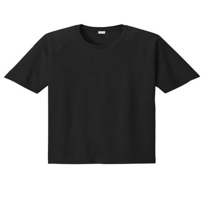 SPORT-TEK Unisex Halftime Raglan Tee Black
