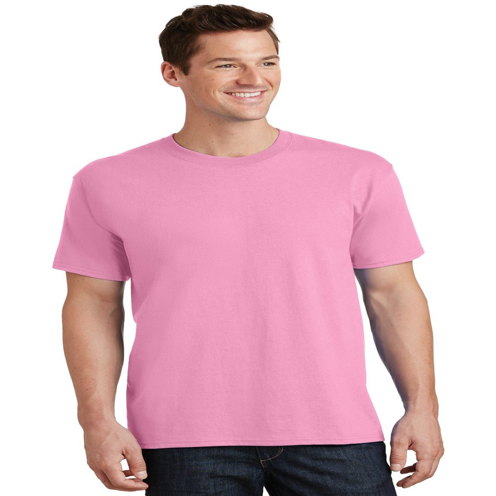 Port & Company - Core Cotton Tee. PC54 Candy Pink