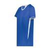 Augusta Sportswear Girls Cutter+ V-Neck Jersey Royal/White M
