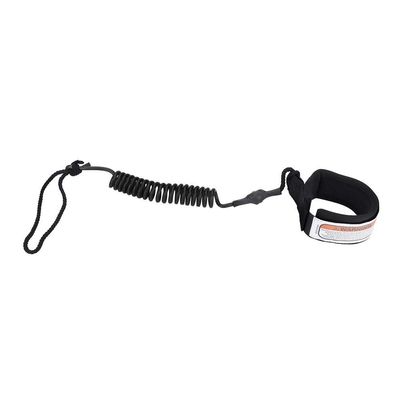 5Ft Surfboard Leash, TPU Surfboard Leash Coiled Sup Leash Leg Rope, Stand Up Paddle Board 5mm Coiled Spring Leg Foot Rope Surfing Leash for Surfboard Replacement for Surfboard, Paddle Board(Black)